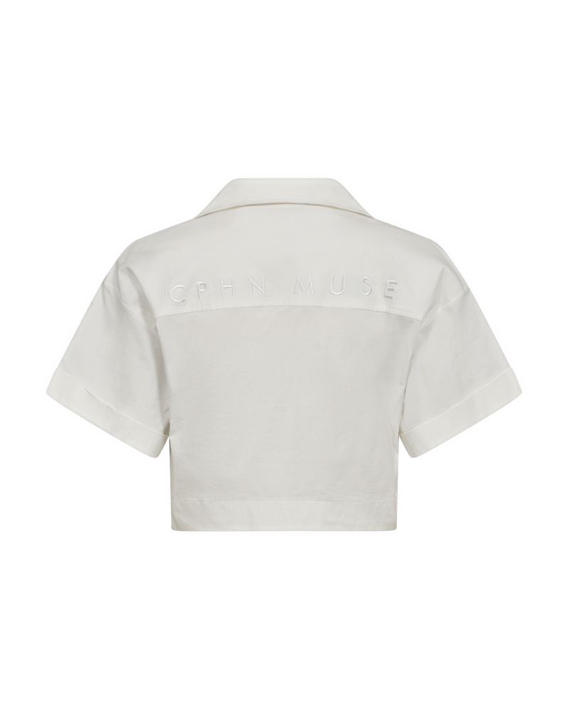 CMEMBER - SHORT SHIRT IN WHITE,OFF-WHITE