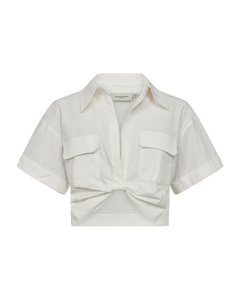 CMEMBER - SHORT SHIRT IN WHITE,OFF-WHITE
