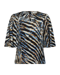 Cmmerryshine - blouse met print in blauw