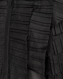 CMBLUEBELL - SHIRT WITH FRILLS IN BLACK