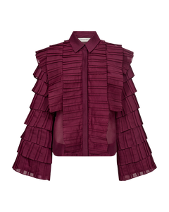 CMBLUEBELL - SHIRT WITH FRILLS IN PURPLE