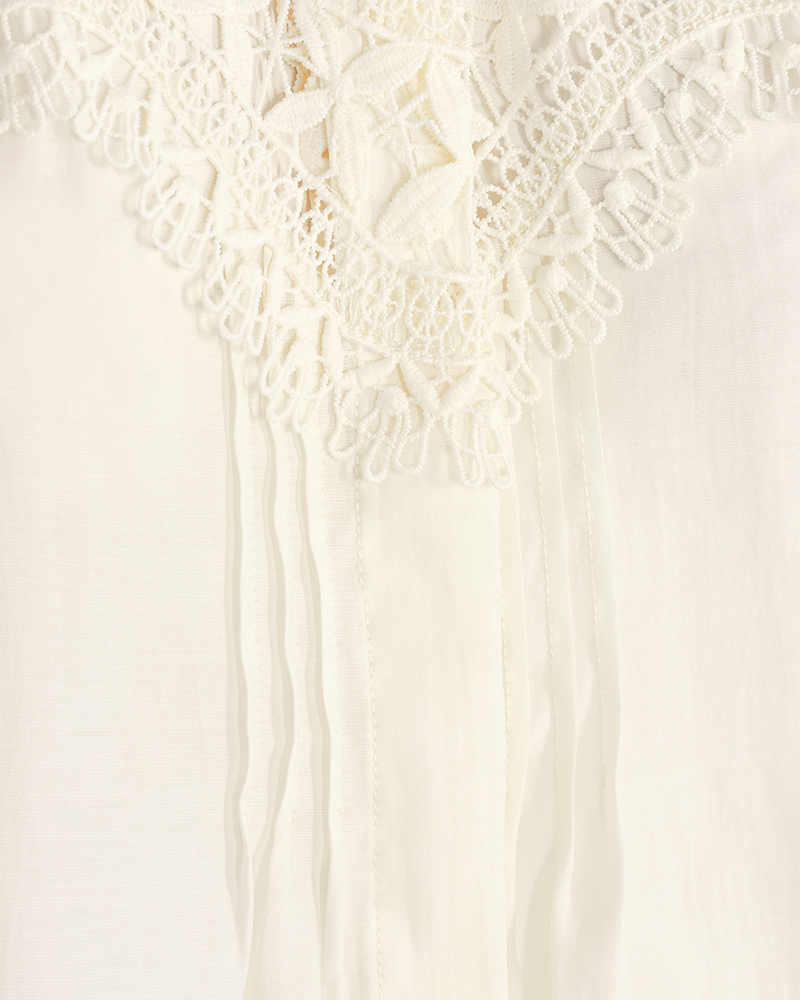 CMMOLLY - SHIRT WITH BLONDE DETAILS IN WHITE,OFF-WHITE