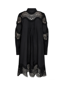 Cmmolly - jurk met blonde details in zwart
