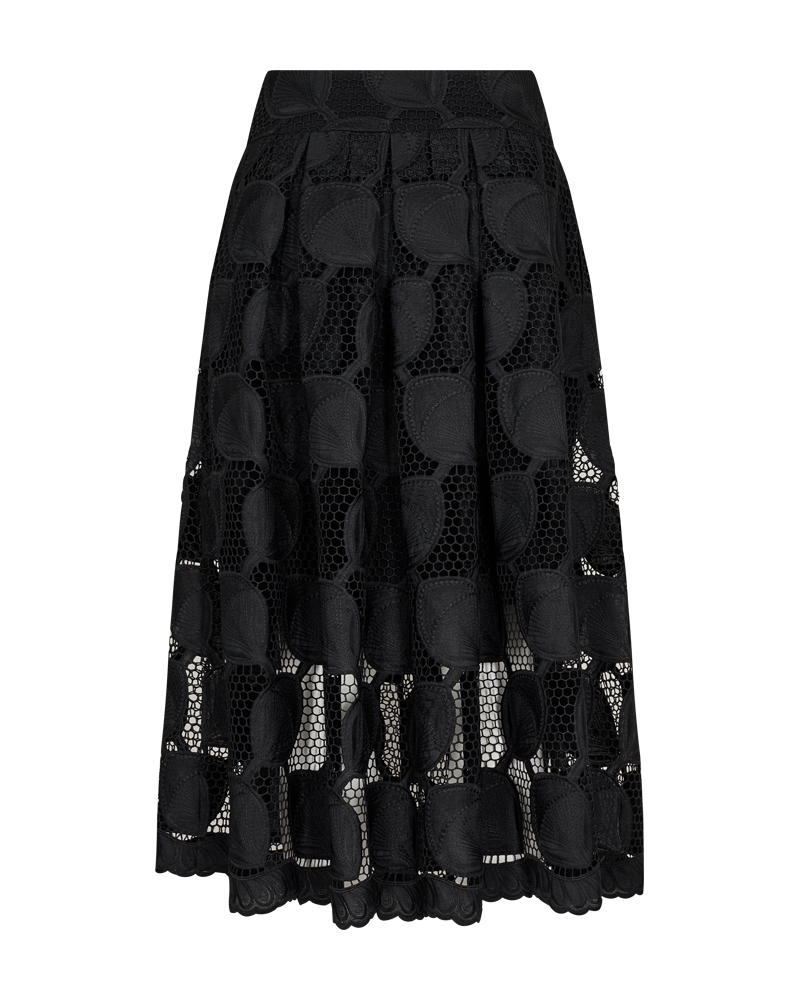 Cmmali-skirt in transparante kwaliteit in zwart