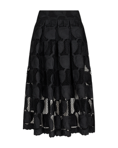 Cmmali-skirt in transparante kwaliteit in zwart