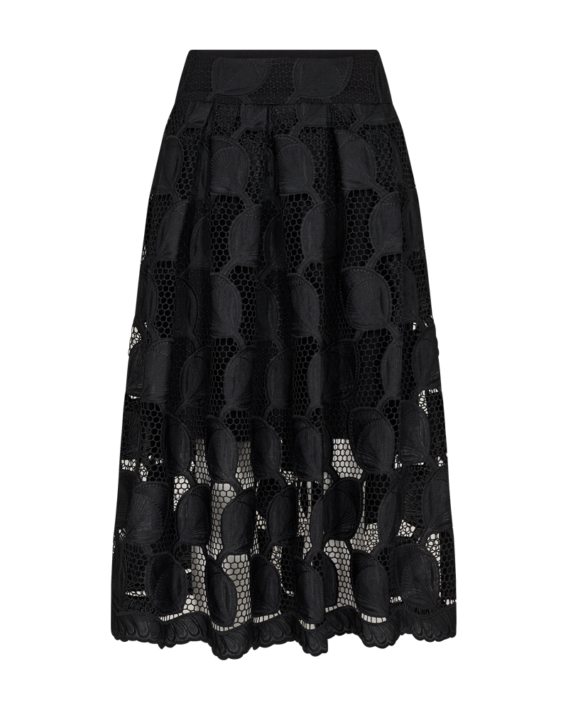 Cmmali-skirt in transparante kwaliteit in zwart