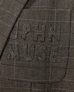 CMTailor - Blazer gecontroleerd in zwart, gebroken wit