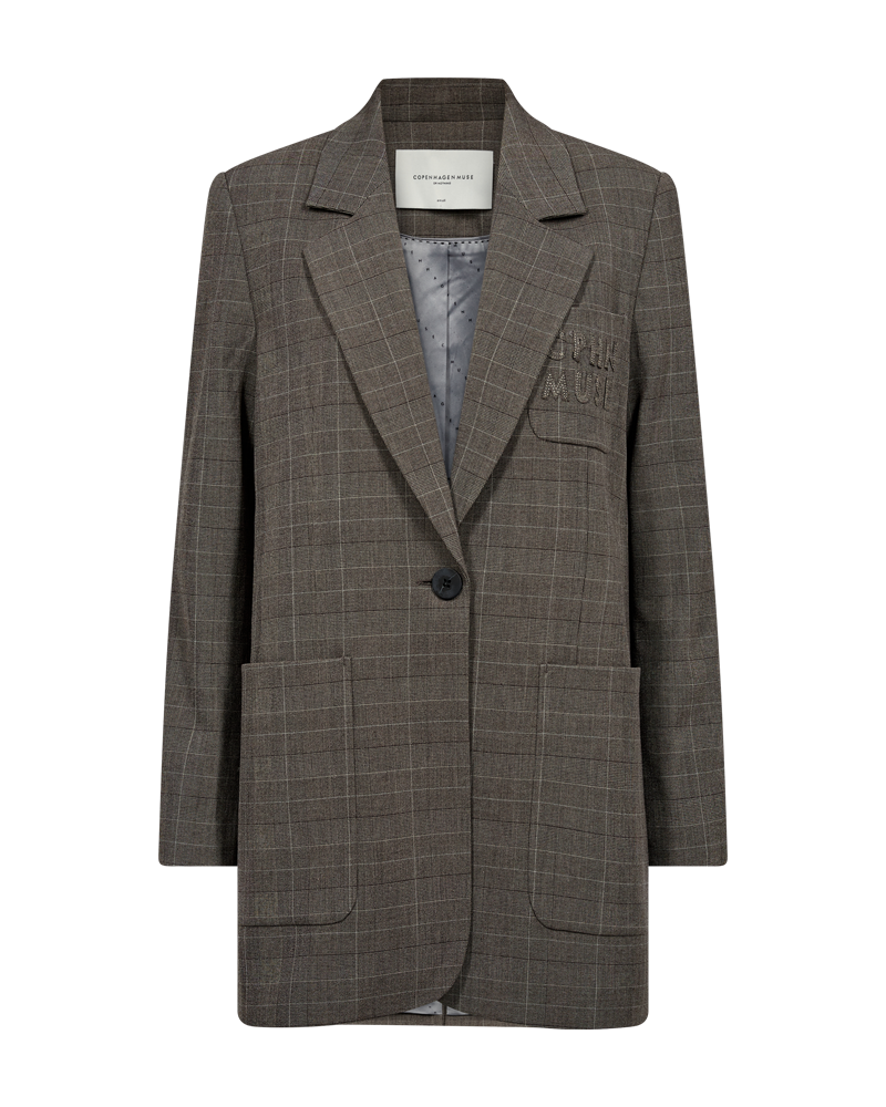 CMTailor - Blazer gecontroleerd in zwart, gebroken wit