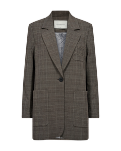 CMTailor - Blazer gecontroleerd in zwart, gebroken wit