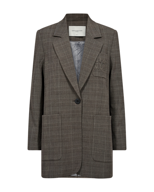 CMTailor - Blazer gecontroleerd in zwart, gebroken wit