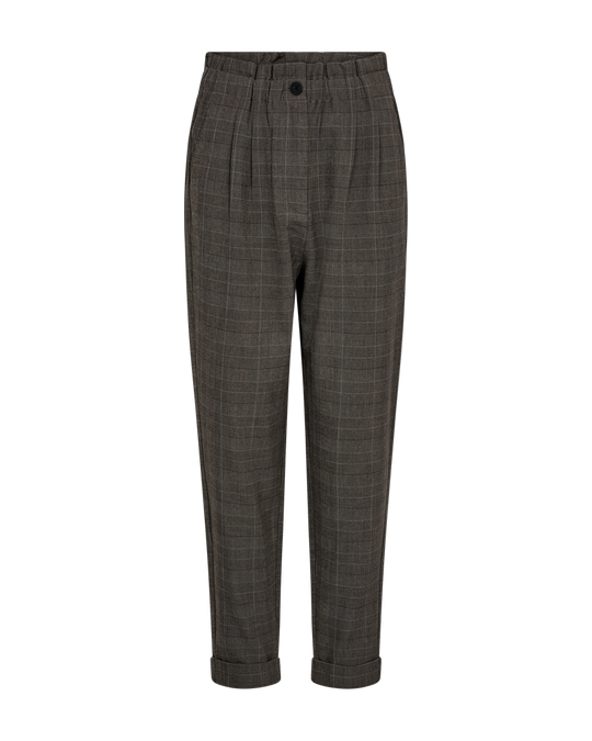 CMTailor - Gecontroleerde broek in zwart, gebroken wit