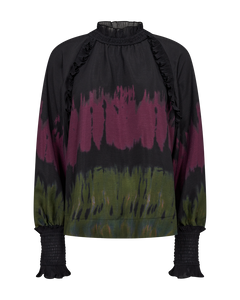 Cmfrill - blouse met afdrukken in zwart en rood