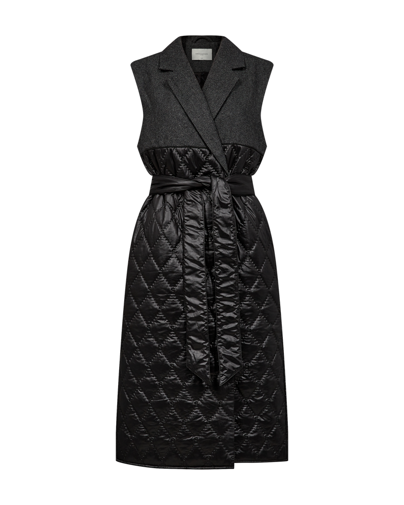 CMNet - Wadded Waistcoat in zwart