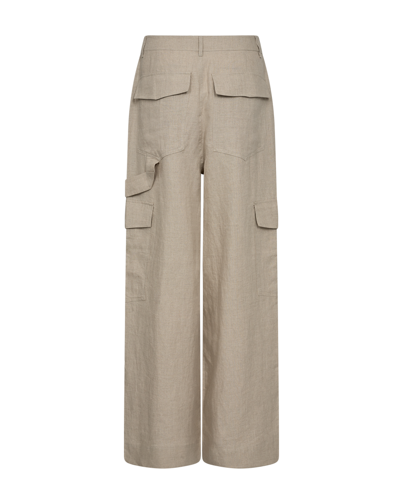 Cmnatuli - linnen broek in beige