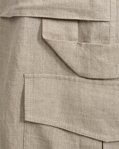 Cmnatuli - linnen broek in beige