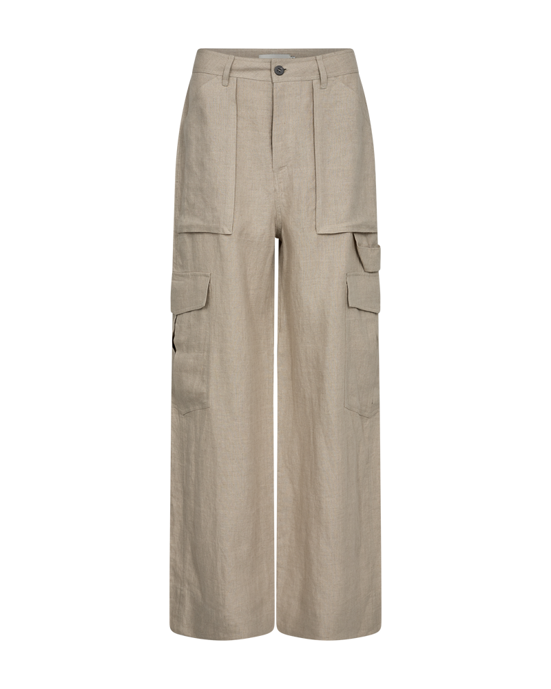 Cmnatuli - linnen broek in beige