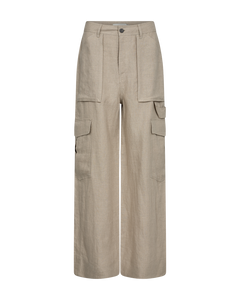 Cmnatuli - linnen broek in beige