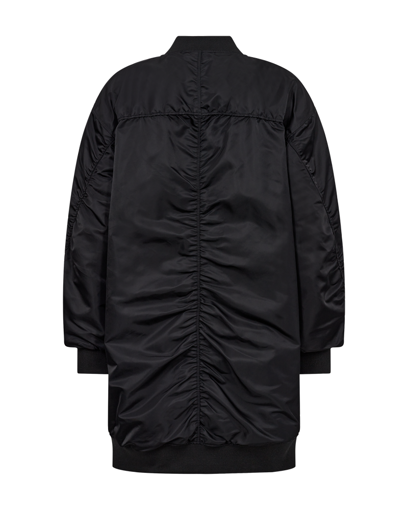 CMBOMBER - LONG BOMBER JACKET IN BLACK