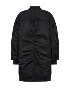 CMBOMBER - LONG BOMBER JACKET IN BLACK