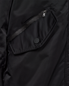 CMBOMBER - LONG BOMBER JACKET IN BLACK