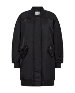 CMBOMBER - LONG BOMBER JACKET IN BLACK