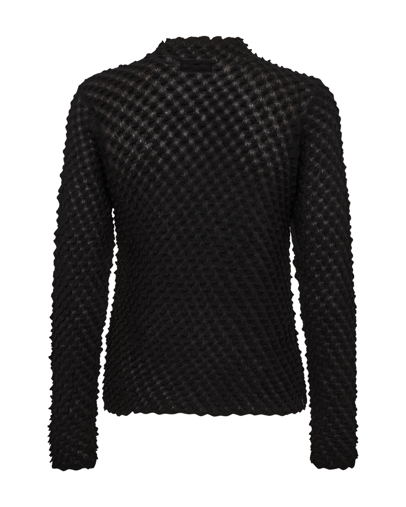 Cmnatacha - transparante pullover in zwart