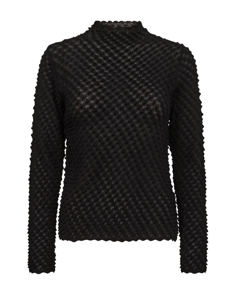 Cmnatacha - transparante pullover in zwart
