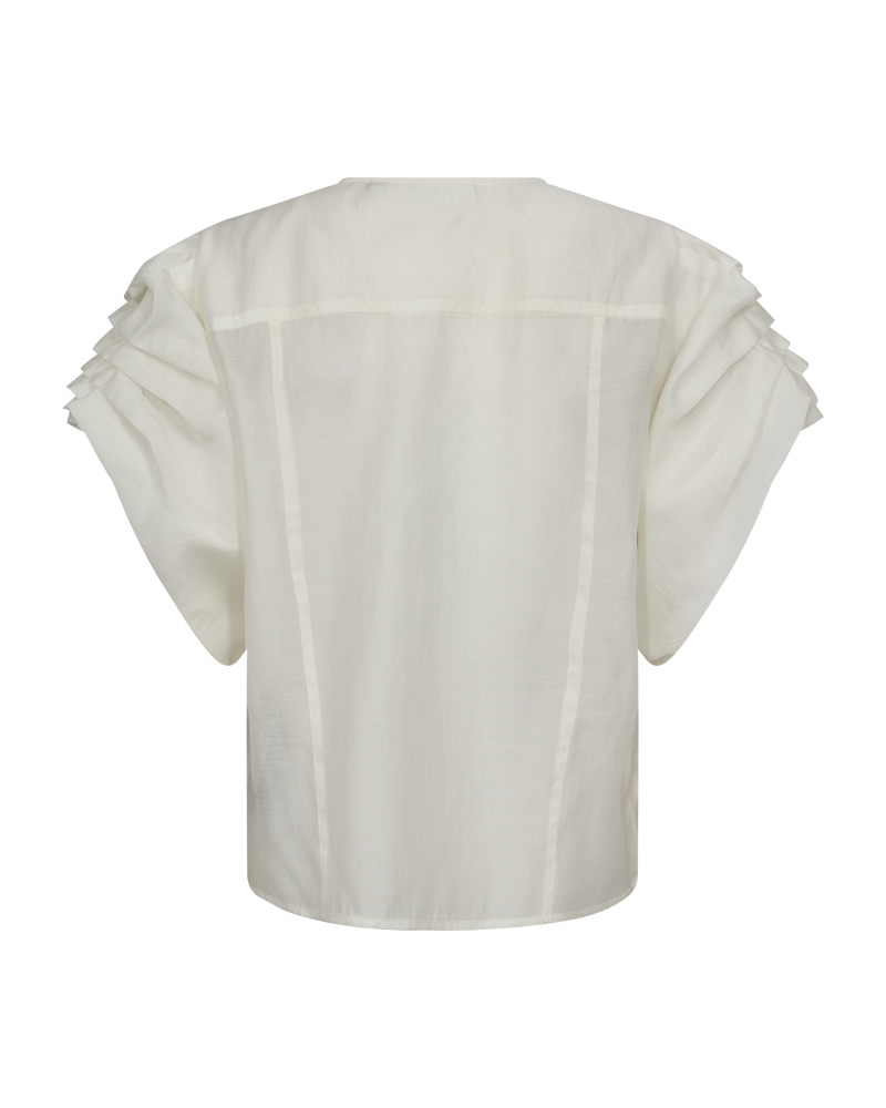 CMMOLLY - SHORT SHIRT IN WHITE,OFF-WHITE