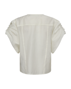 CMMOLLY - SHORT SHIRT IN WHITE,OFF-WHITE