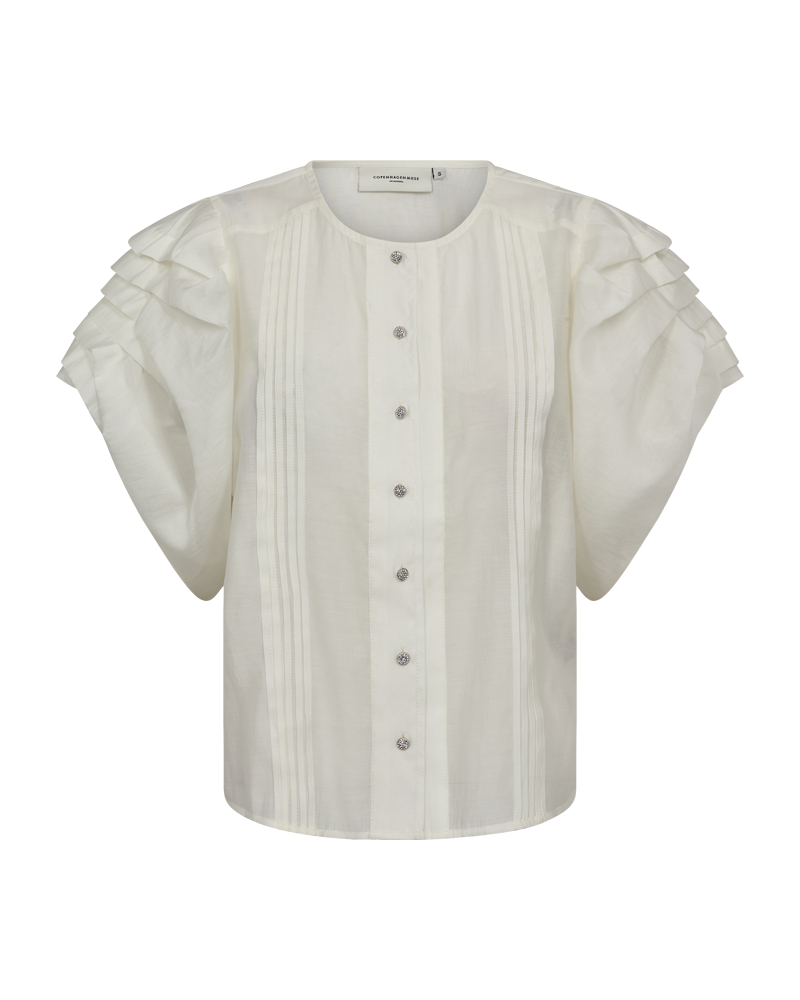 CMMOLLY - SHORT SHIRT IN WHITE,OFF-WHITE