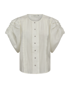 CMMOLLY - SHORT SHIRT IN WHITE,OFF-WHITE