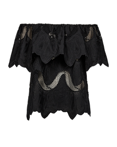 CMBOTRA - Off -shoulder top in het zwart