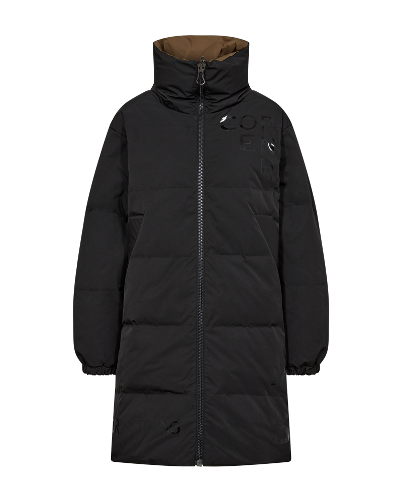 CMMICCO - Omkeerbare donsjas in Khaki Green