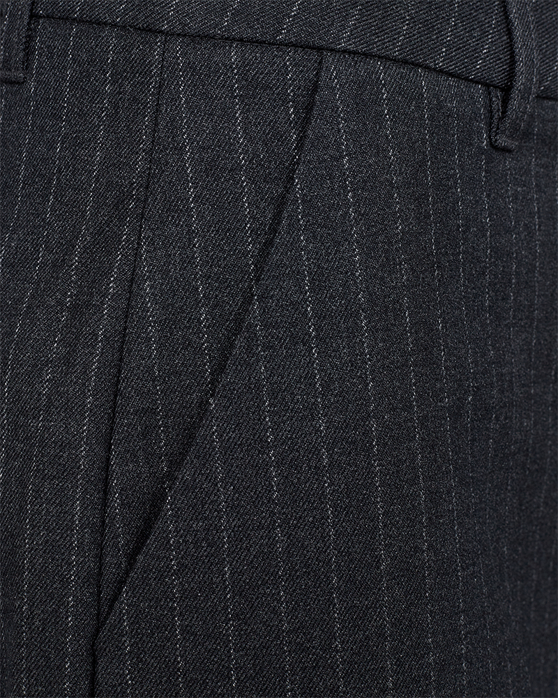 CMTailor - Pinstripe brede broek in grijs