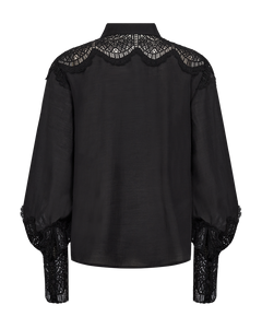 Cmmolly - shirt met veters in zwart