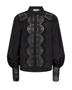 Cmmolly - shirt met veters in zwart