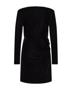 CMVELVET - SHORT VELVET DRESS IN BLACK