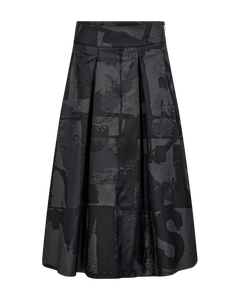 CMSIMI - SKIRT WITH PRINT IN BLACK AND GREY