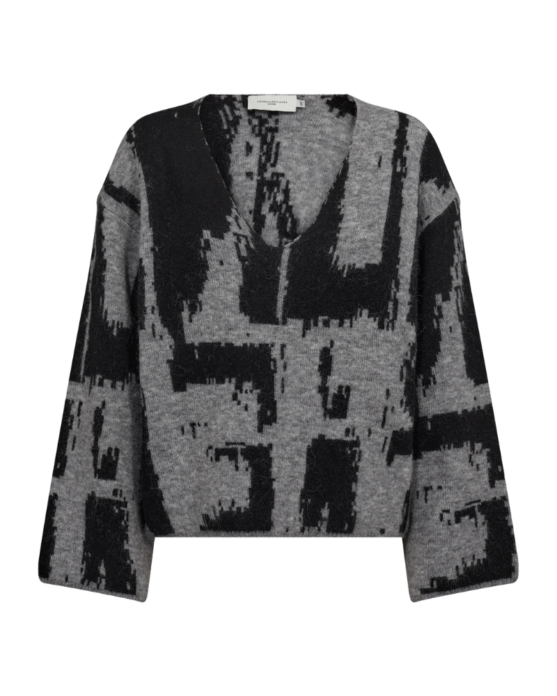 Cmibra - fijne breat -pullover in grijs
