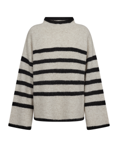 Cmibra - gestreepte pullover in beige
