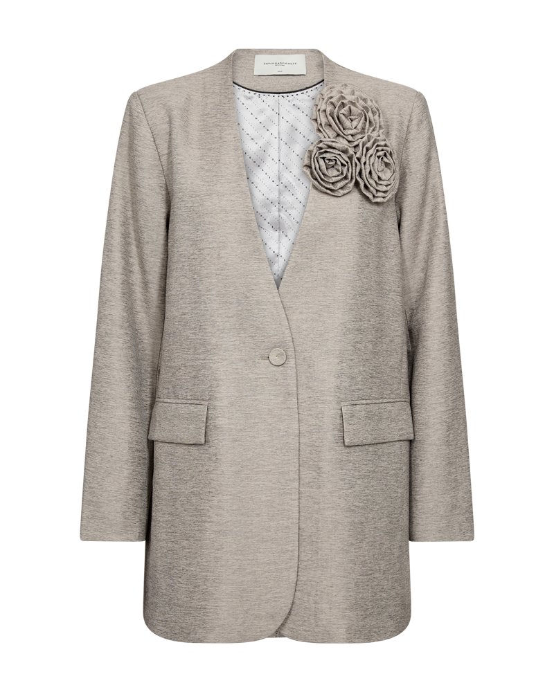 CMCILLY - Blazer met Roser -details in Beige