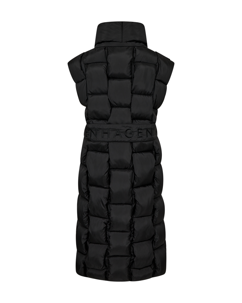 CMNICCO - Wadded Waistcoat in zwart