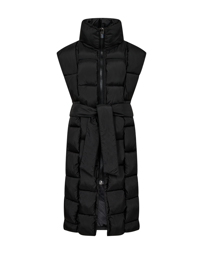 CMNICCO - Wadded Waistcoat in zwart