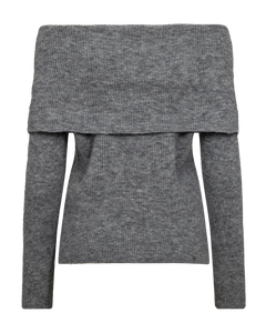Cmibra - off -shoulder pullover in grijs