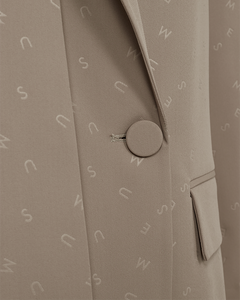 CMDAN - Patroon blazer in beige