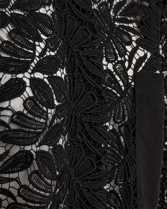 Cmtila - shirt met veters in zwart