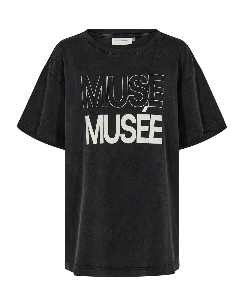 CMMUSE - LOGO TEE IN GREY