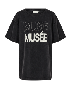 CMMUSE - LOGO TEE IN GREY