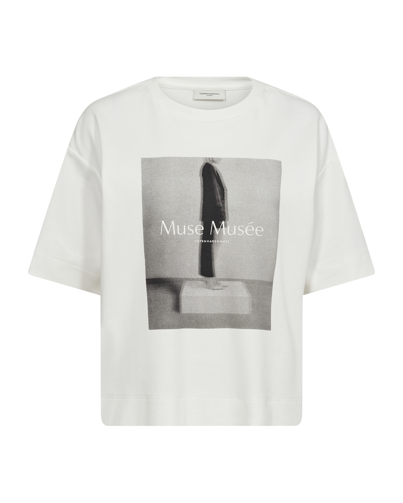 CMMUSE - T-SHIRT IN WHITE,OFF-WHITE