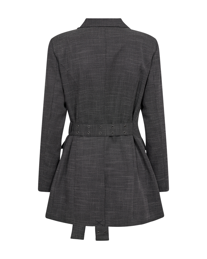 Cmtonnie - Blazer met tie -string in grijs en wit